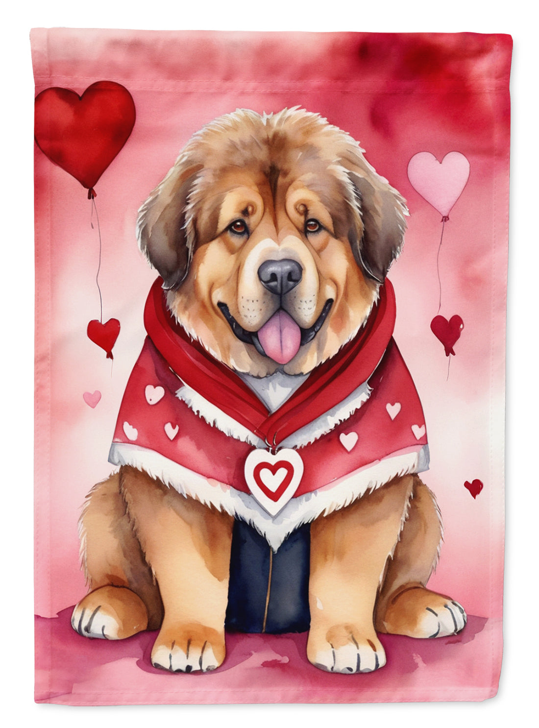 Buy this Tibetan Mastiff My Valentine House Flag