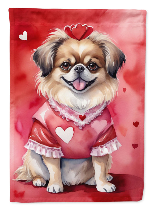 Buy this Tibetan Spaniel My Valentine Garden Flag