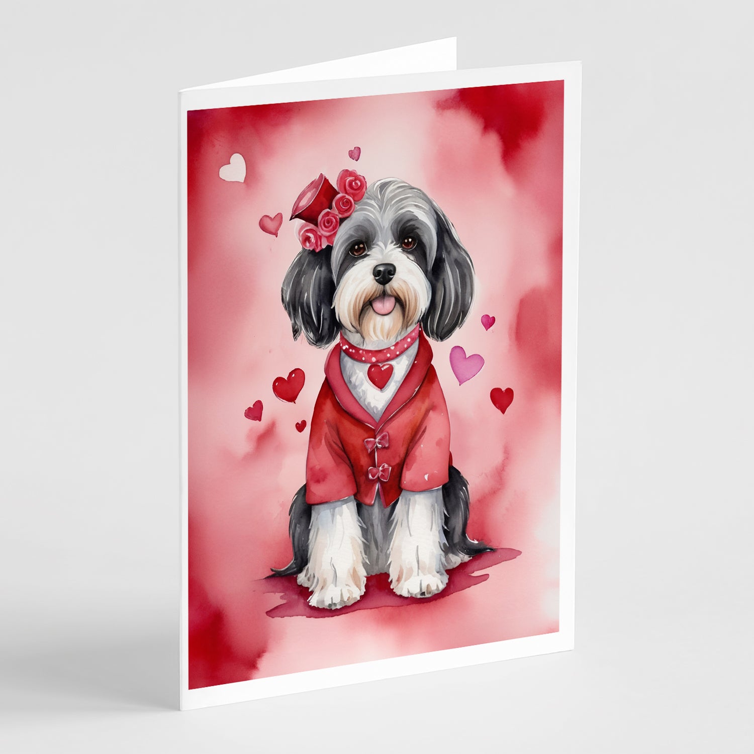 Buy this Tibetan Terrier My Valentine Greeting Cards Pack of 8