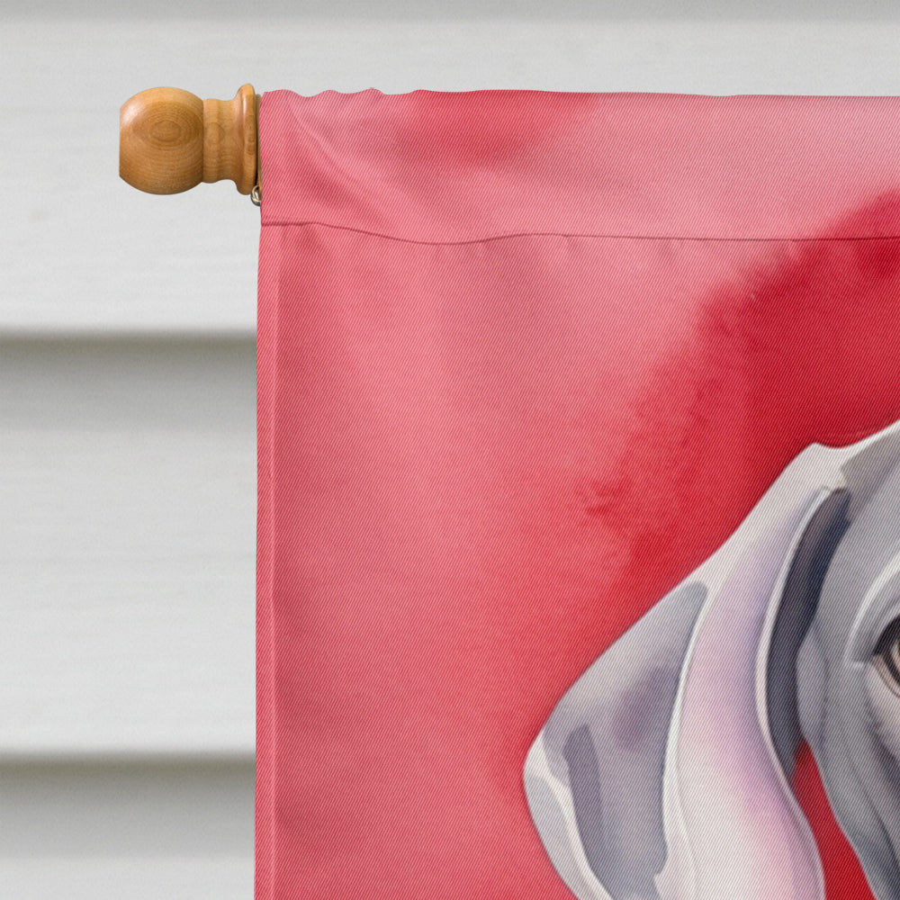 Weimaraner My Valentine House Flag