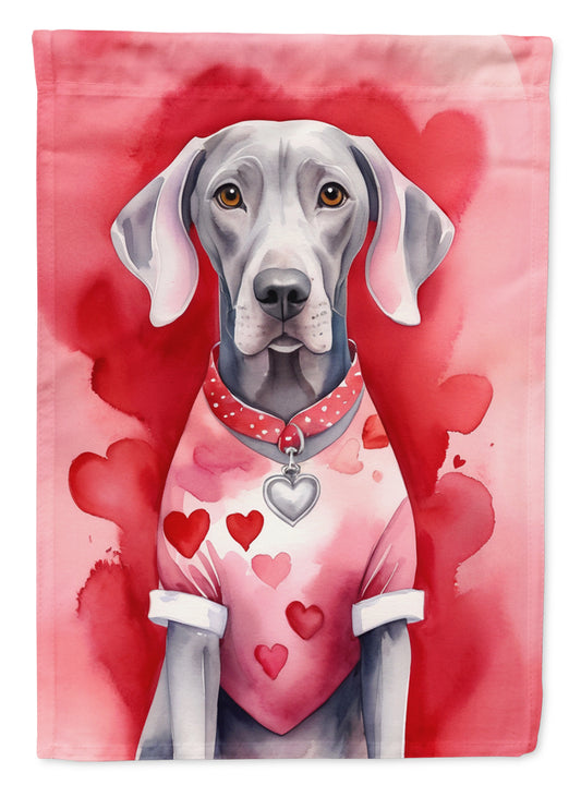 Buy this Weimaraner My Valentine Garden Flag