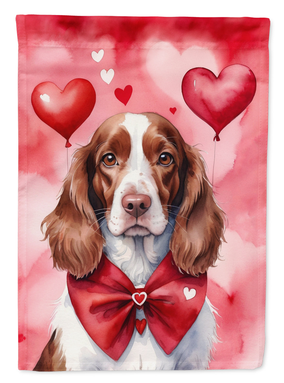 Buy this Welsh Springer Spaniel My Valentine House Flag