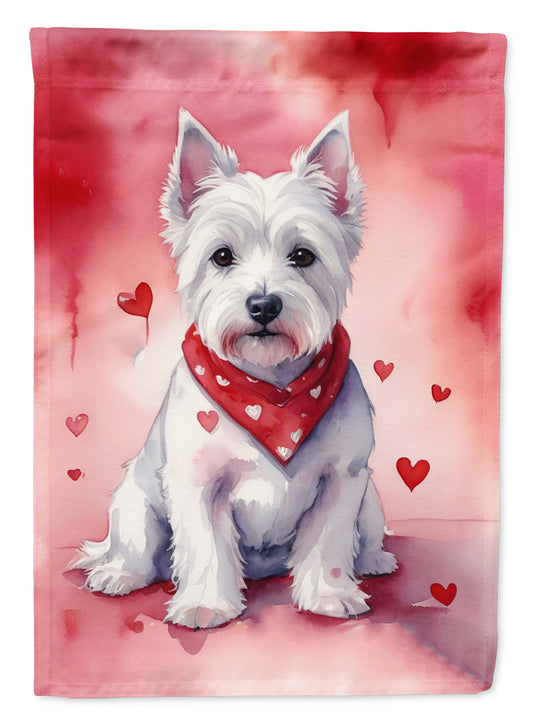 Buy this Westie My Valentine House Flag