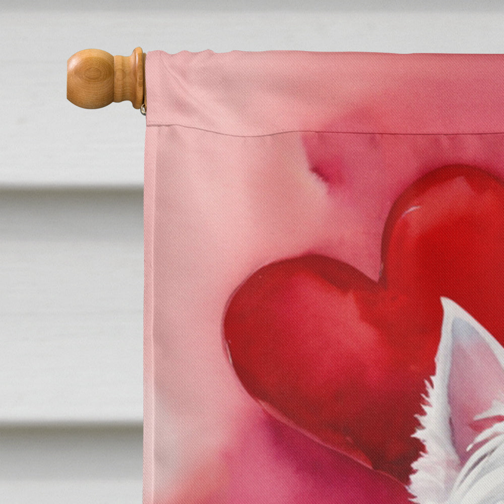 Westie My Valentine House Flag