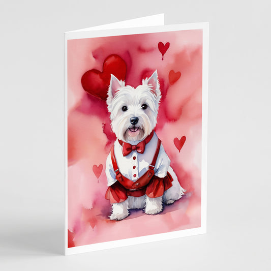 Buy this Westie My Valentine Greeting Cards Pack of 8