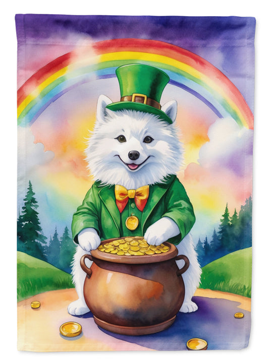 Buy this American Eskimo St Patrick's Day Garden Flag