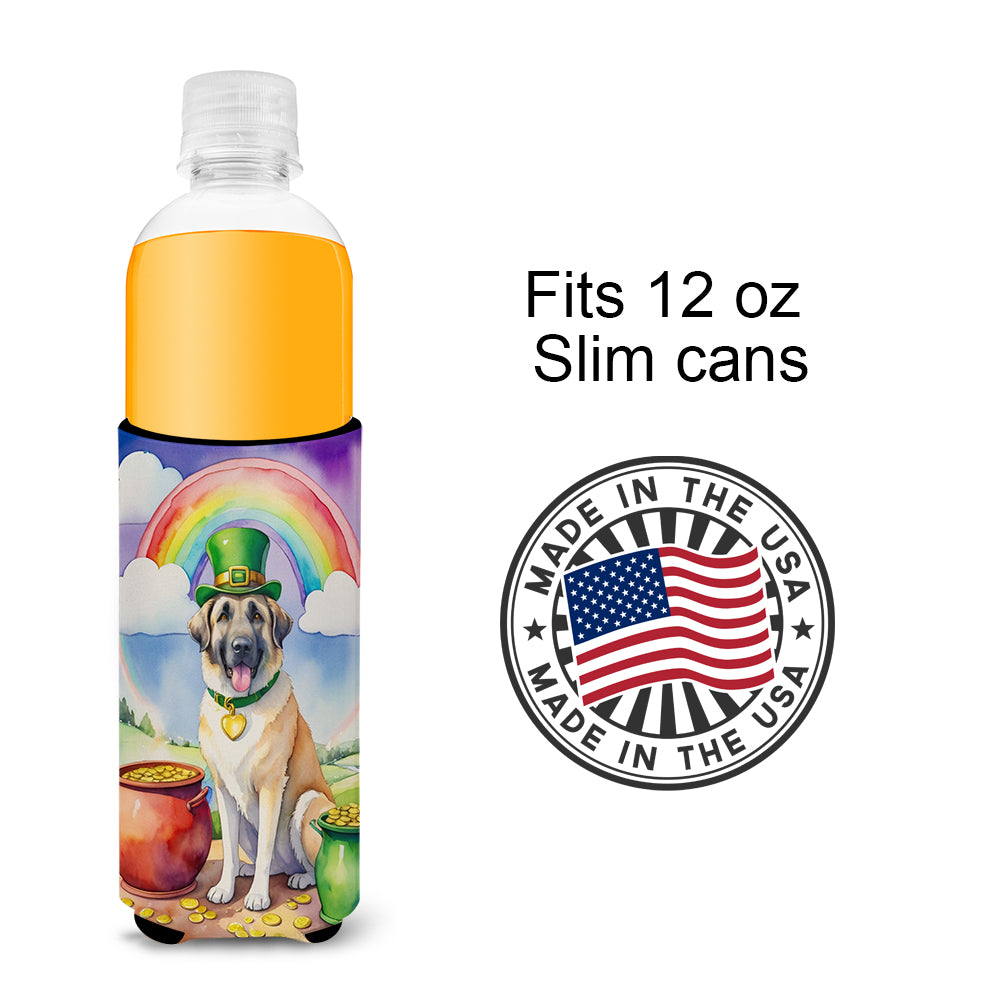 Anatolian Shepherd St Patrick's Day Hugger for Ultra Slim Cans