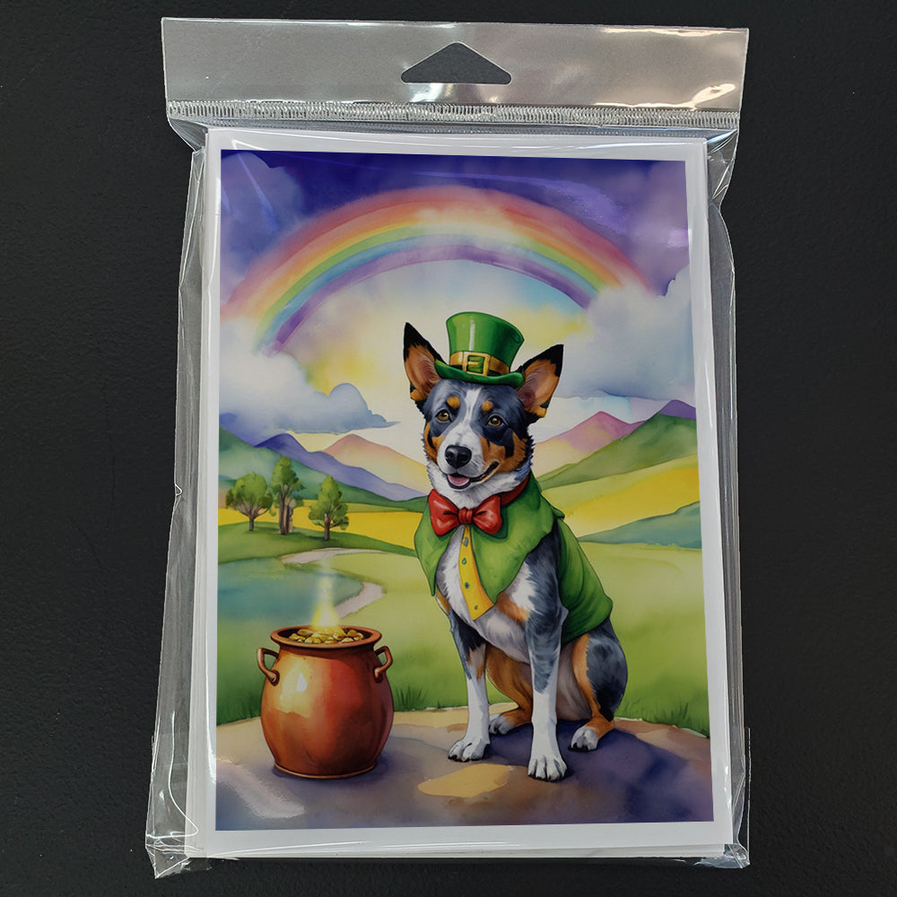 Australian Cattle Dog St Patrick's Day Greeting Cards Pack of 8