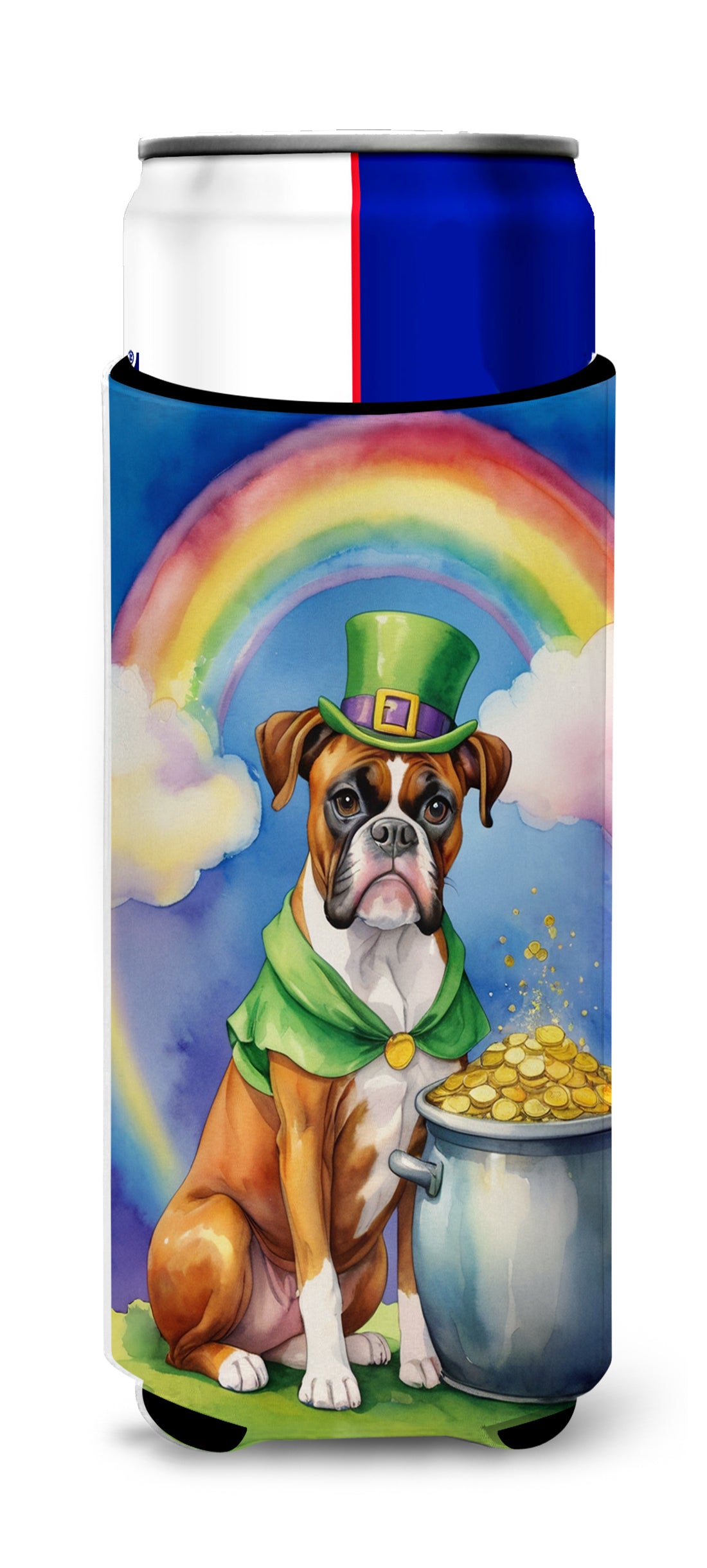 Buy this Boxer St Patrick's Day Hugger for Ultra Slim Cans