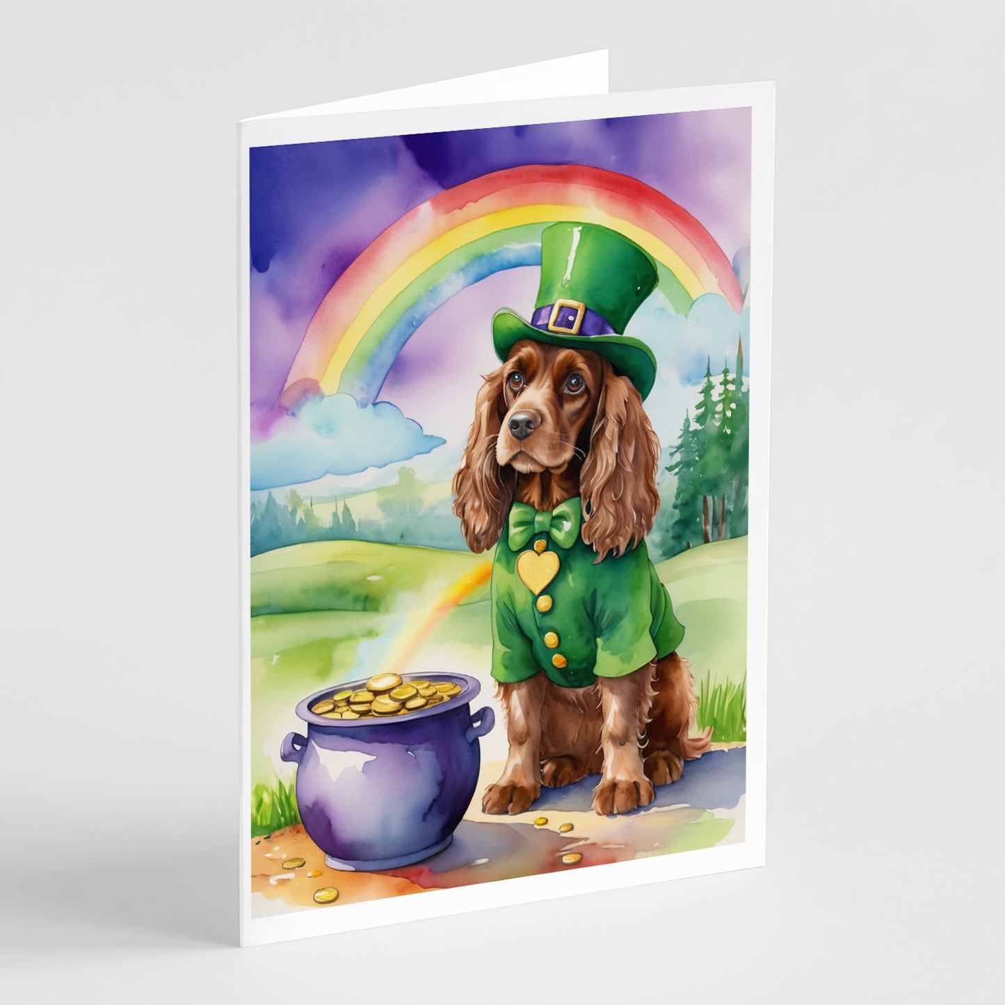 Buy this Cocker Spaniel St Patrick's Day Greeting Cards Pack of 8