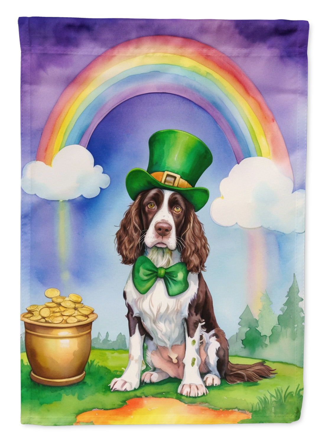 Buy this English Springer Spaniel St Patrick's Day House Flag