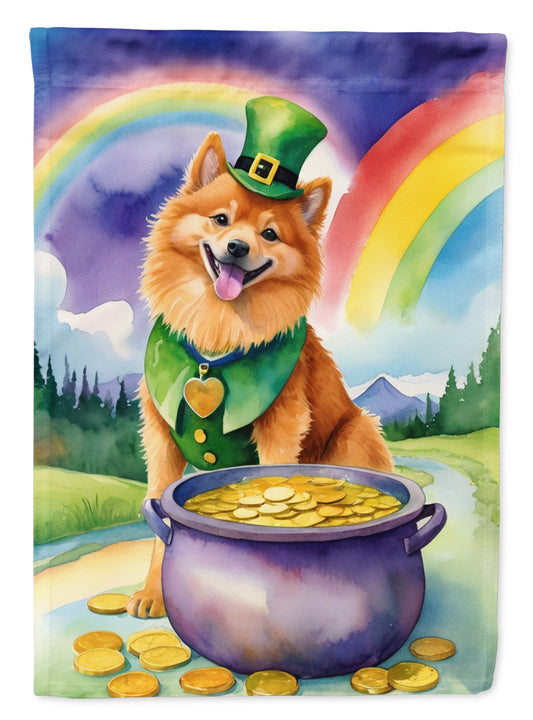 Buy this Finnish Spitz St Patrick's Day Garden Flag