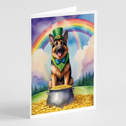 Buy this German Shepherd St Patrick's Day Greeting Cards Pack of 8