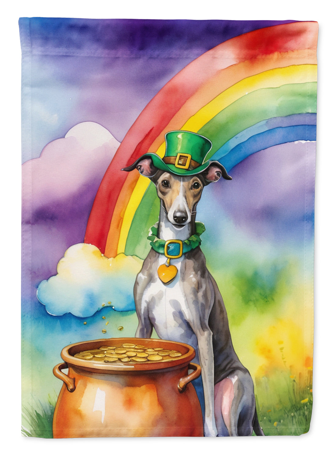 Buy this Greyhound St Patrick's Day House Flag