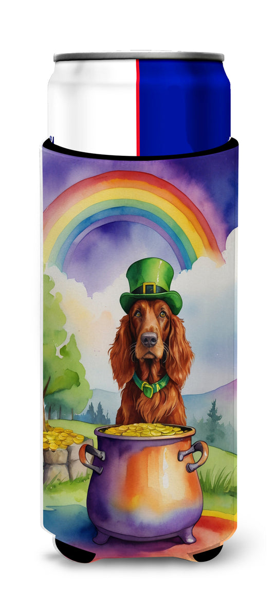 Buy this Irish Setter St Patrick's Day Hugger for Ultra Slim Cans