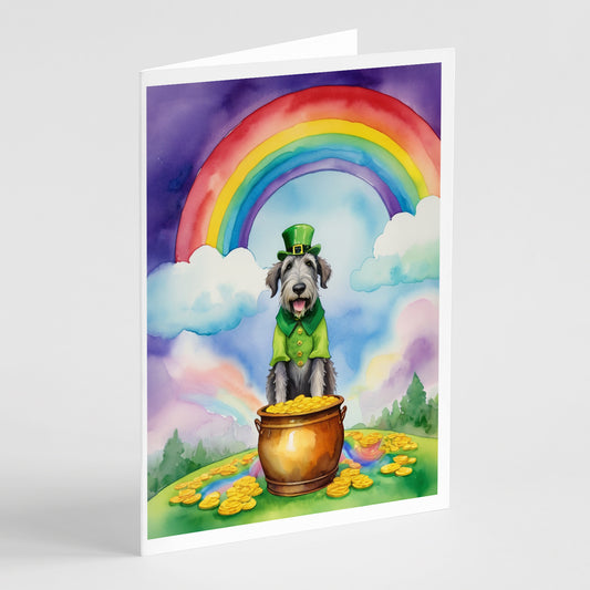 Buy this Irish Wolfhound St Patrick's Day Greeting Cards Pack of 8