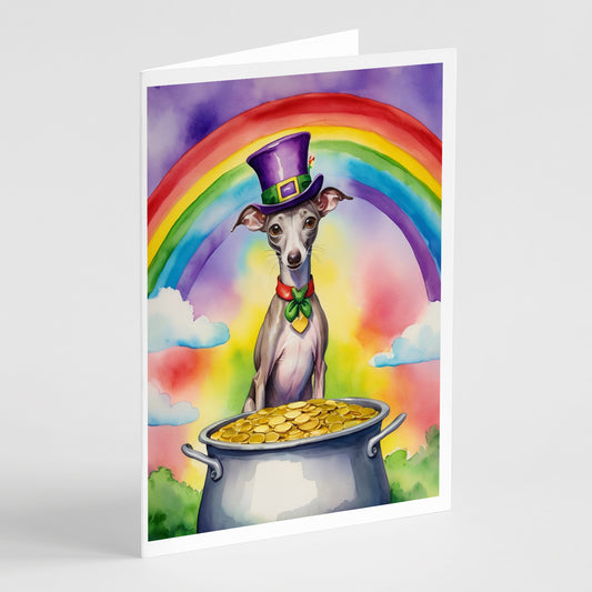 Buy this Italian Greyhound St Patrick's Day Greeting Cards Pack of 8