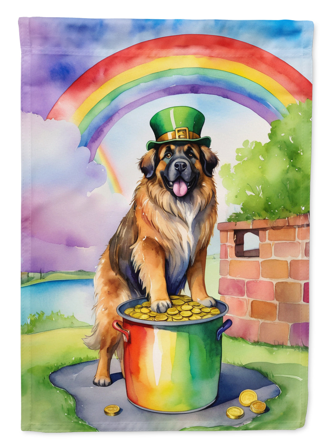 Buy this Leonberger St Patrick's Day Garden Flag