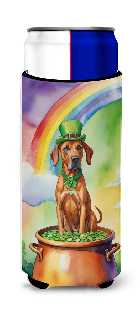 Buy this Rhodesian Ridgeback St Patrick's Day Hugger for Ultra Slim Cans