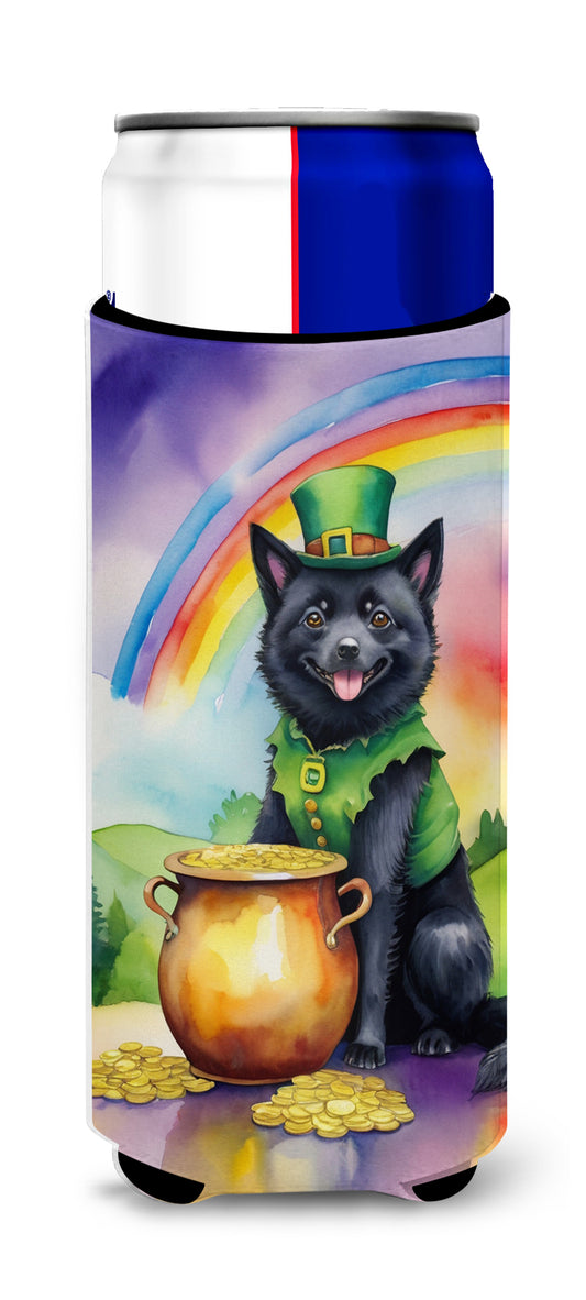 Buy this Schipperke St Patrick's Day Hugger for Ultra Slim Cans