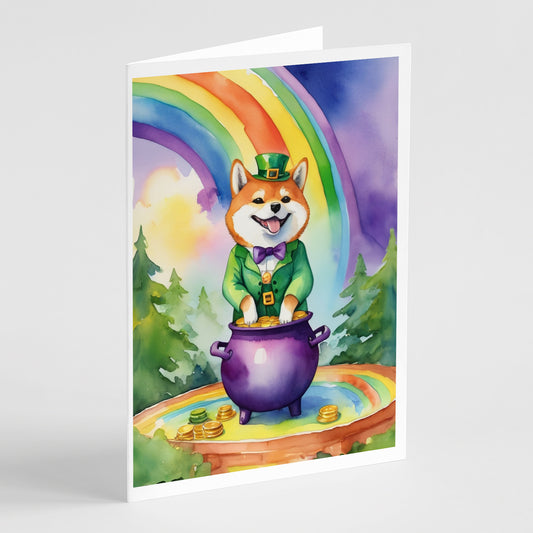 Buy this Shiba Inu St Patrick's Day Greeting Cards Pack of 8