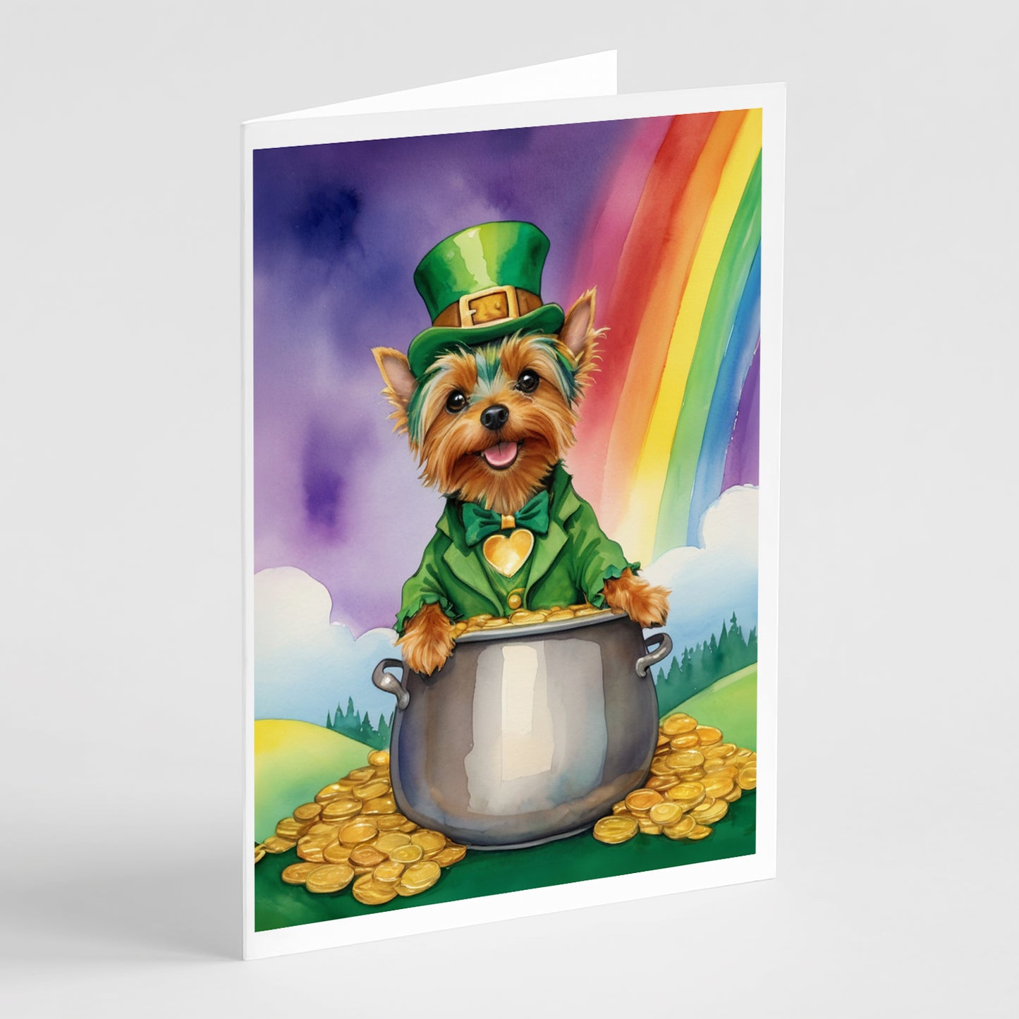 Buy this Silky Terrier St Patrick's Day Greeting Cards Pack of 8