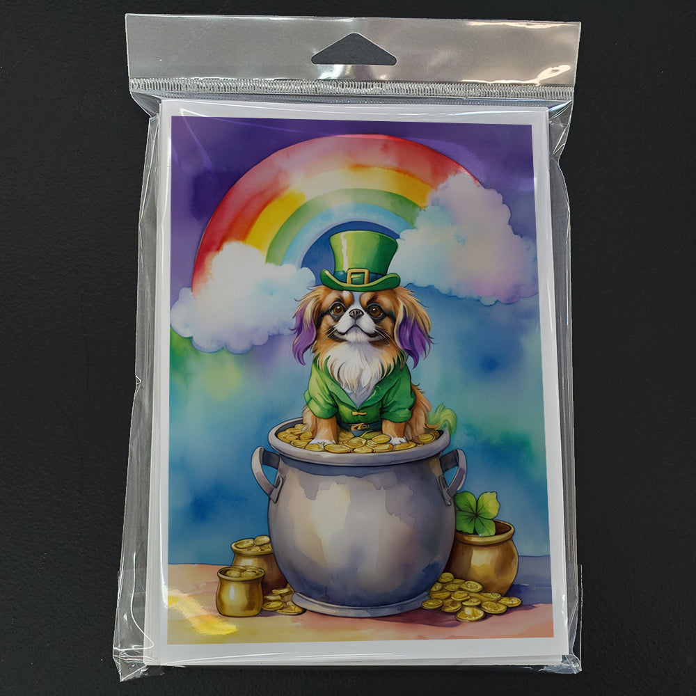 Tibetan Spaniel St Patrick's Day Greeting Cards Pack of 8