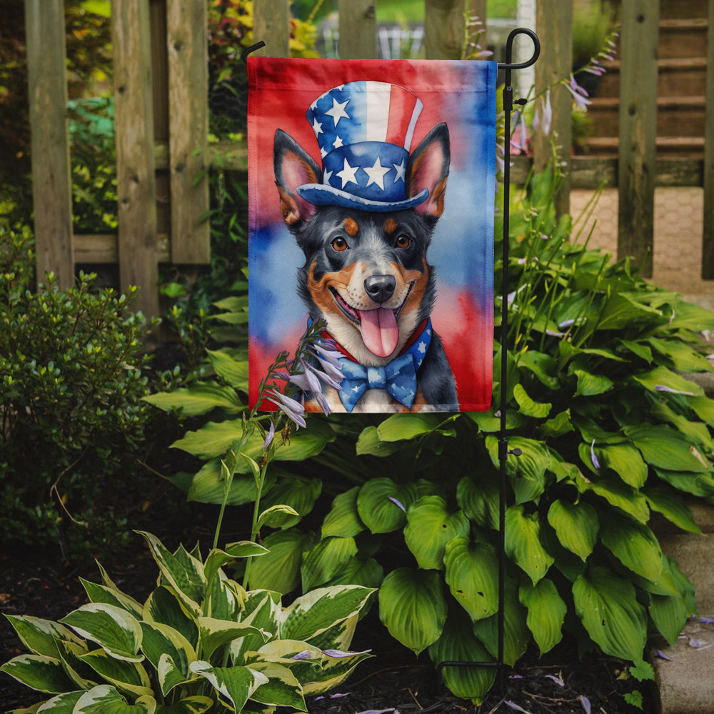 Australian Cattle Dog Patriotic American Garden Flag