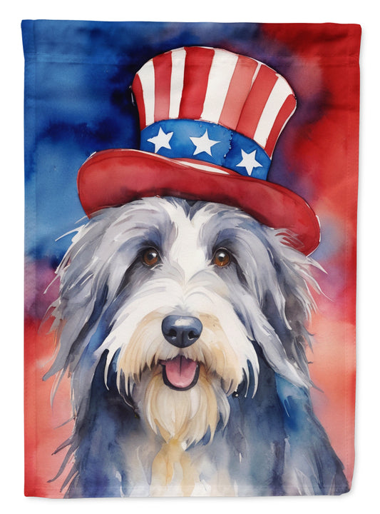 Buy this Bearded Collie Patriotic American House Flag