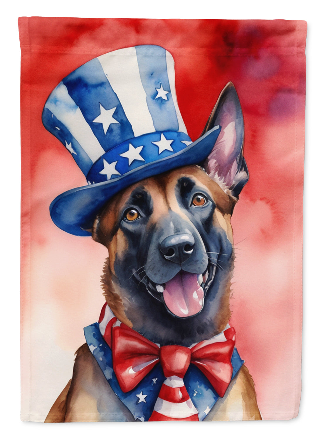 Buy this Belgian Malinois Patriotic American House Flag