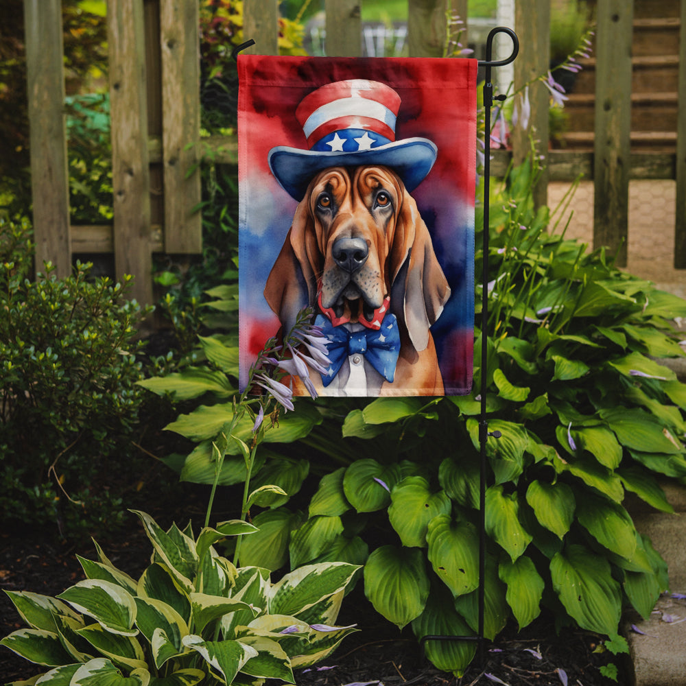 Bloodhound Patriotic American Garden Flag