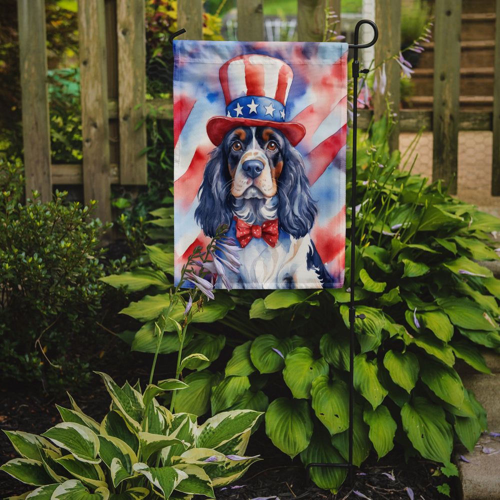 Cocker Spaniel Patriotic American Garden Flag