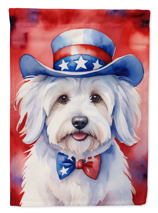 Buy this Coton de Tulear Patriotic American Garden Flag