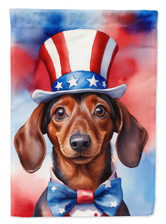 Buy this Dachshund Patriotic American House Flag