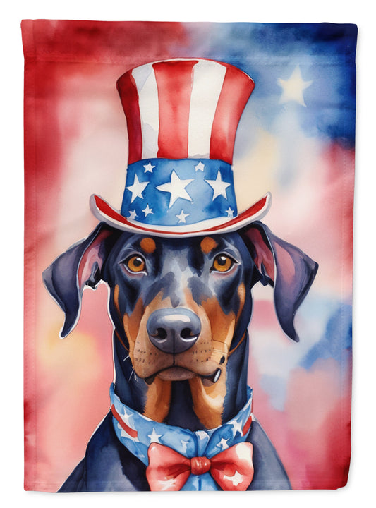 Buy this Doberman Pinscher Patriotic American House Flag