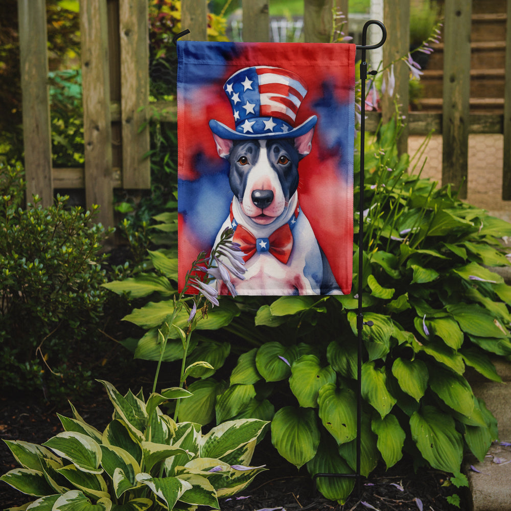 English Bull Terrier Patriotic American Garden Flag