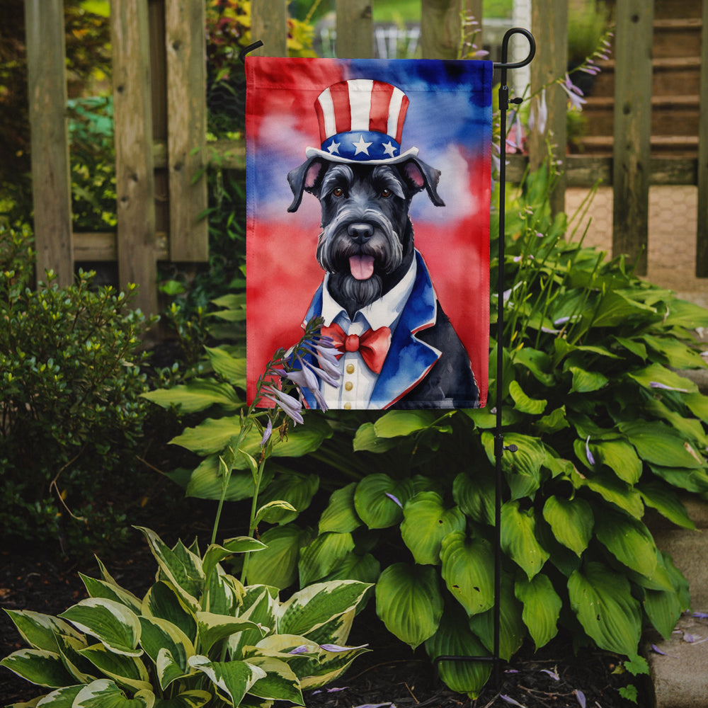 Giant Schnauzer Patriotic American Garden Flag