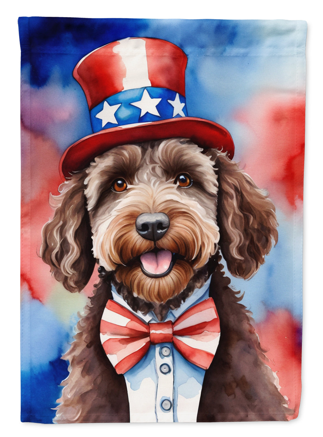 Buy this Labradoodle Patriotic American Garden Flag