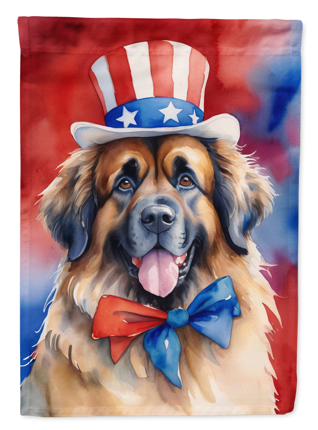 Buy this Leonberger Patriotic American Garden Flag