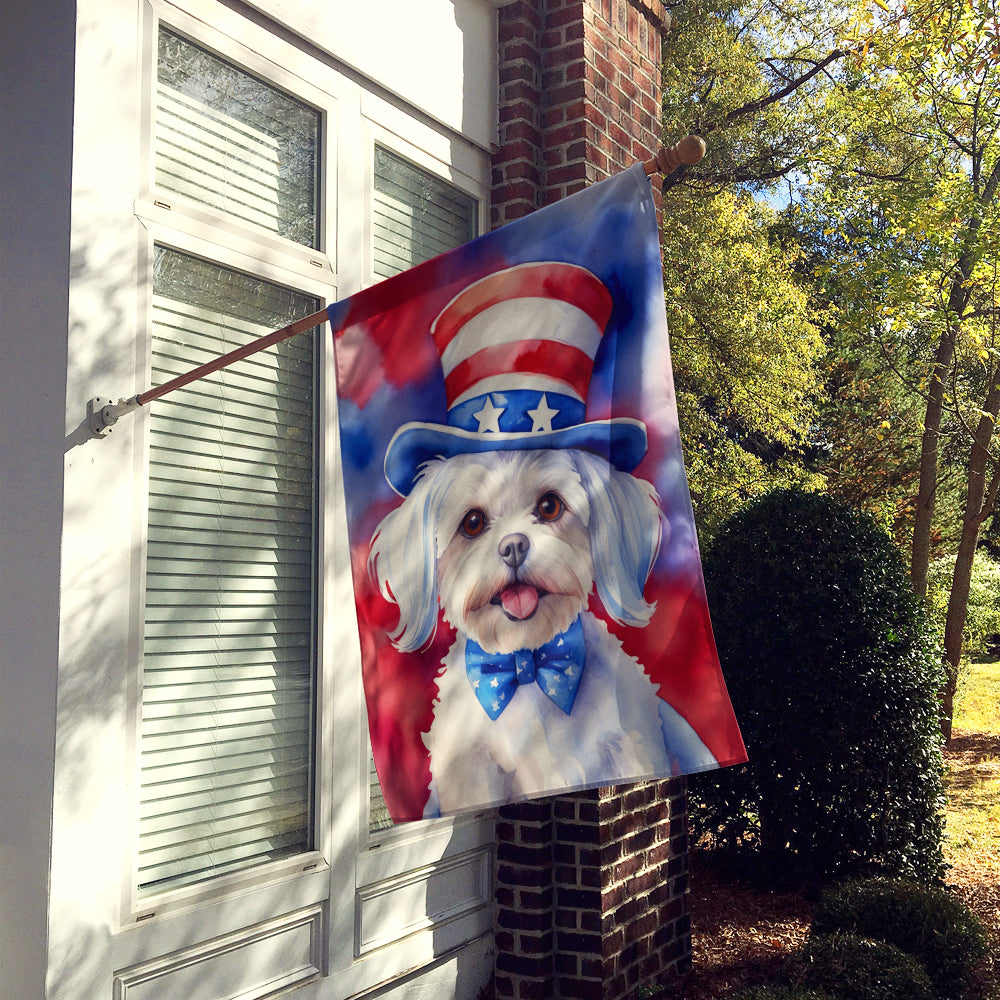 Maltese Patriotic American House Flag