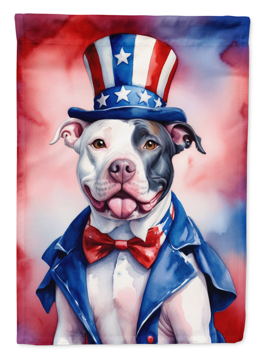 Buy this Pit Bull Terrier Patriotic American Garden Flag