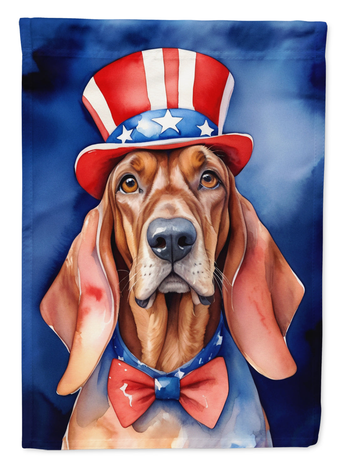 Buy this Redbone Coonhound Patriotic American House Flag