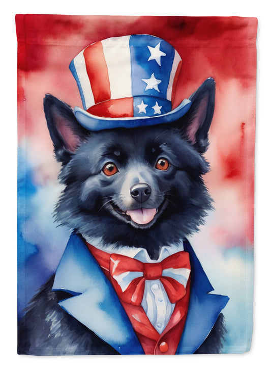 Buy this Schipperke Patriotic American Garden Flag