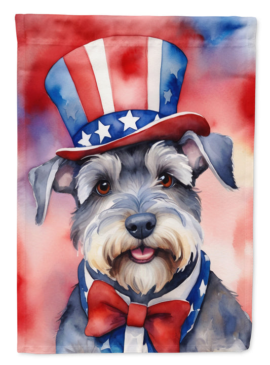 Buy this Schnauzer Patriotic American House Flag