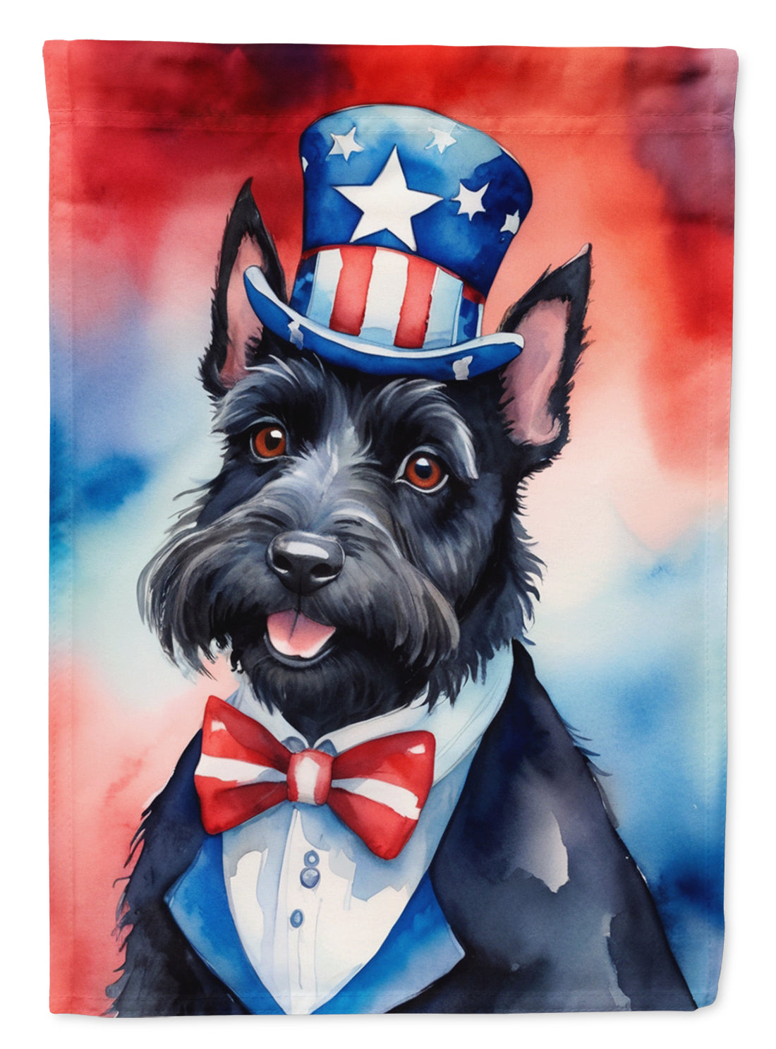 Buy this Scottish Terrier Patriotic American House Flag