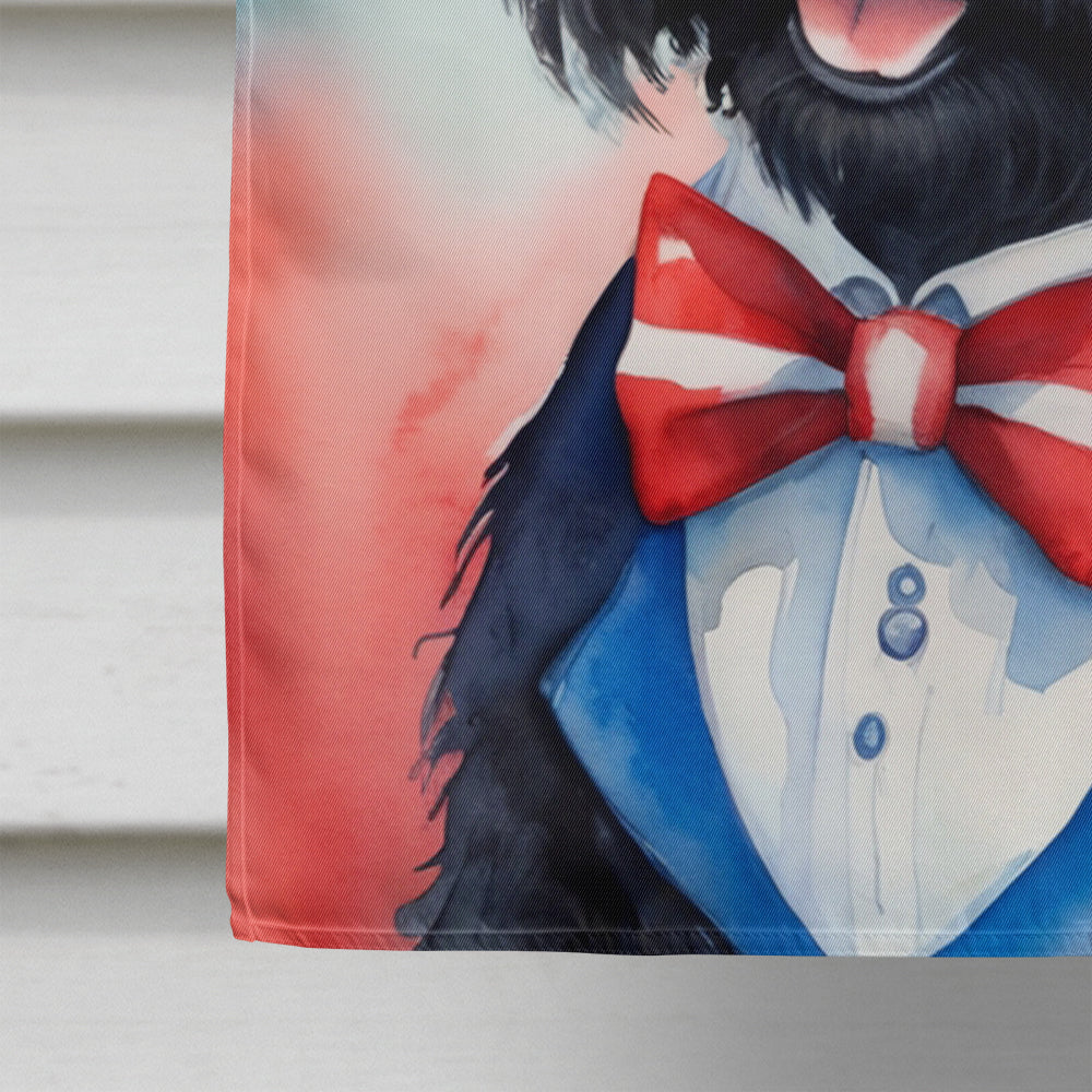 Scottish Terrier Patriotic American House Flag