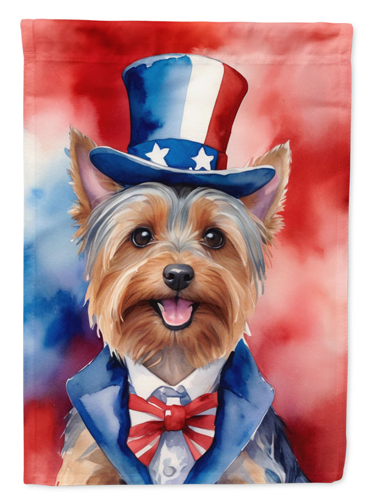 Buy this Silky Terrier Patriotic American House Flag