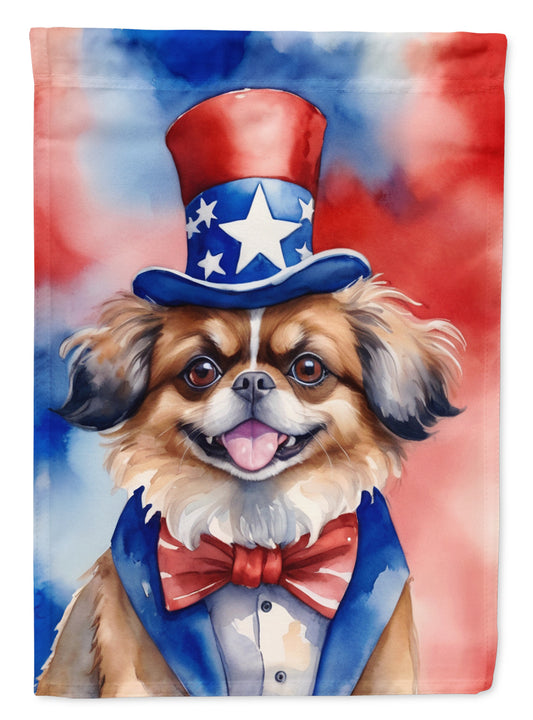 Buy this Tibetan Spaniel Patriotic American House Flag