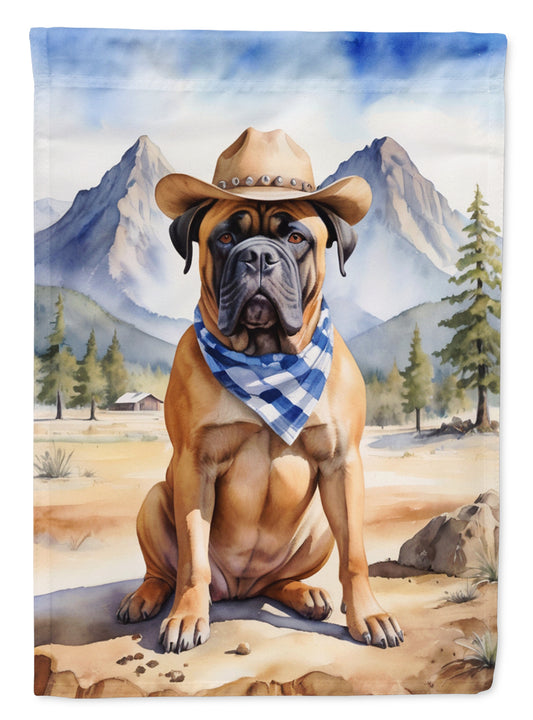 Buy this Bullmastiff Cowboy Welcome Garden Flag