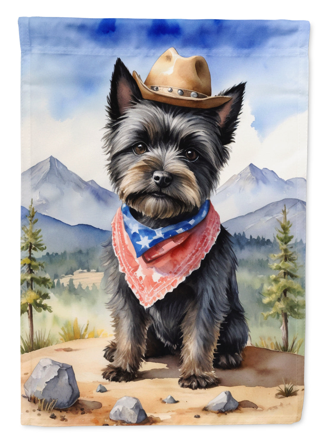 Buy this Cairn Terrier Cowboy Welcome Garden Flag